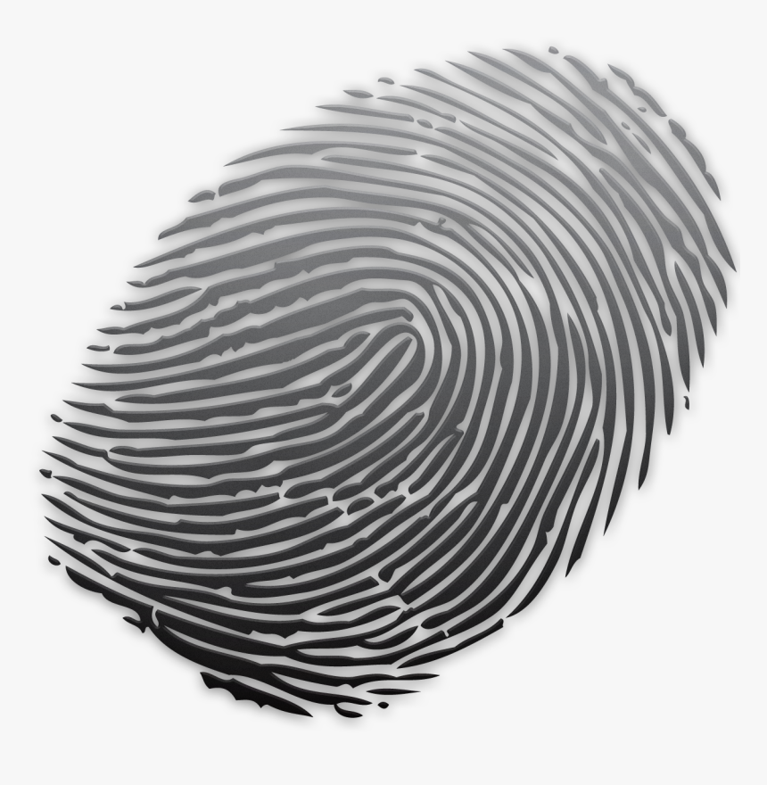 Fingerprint Powder Coating Glass Spiral - Grey Powder Coating Fingerprints, HD Png Download