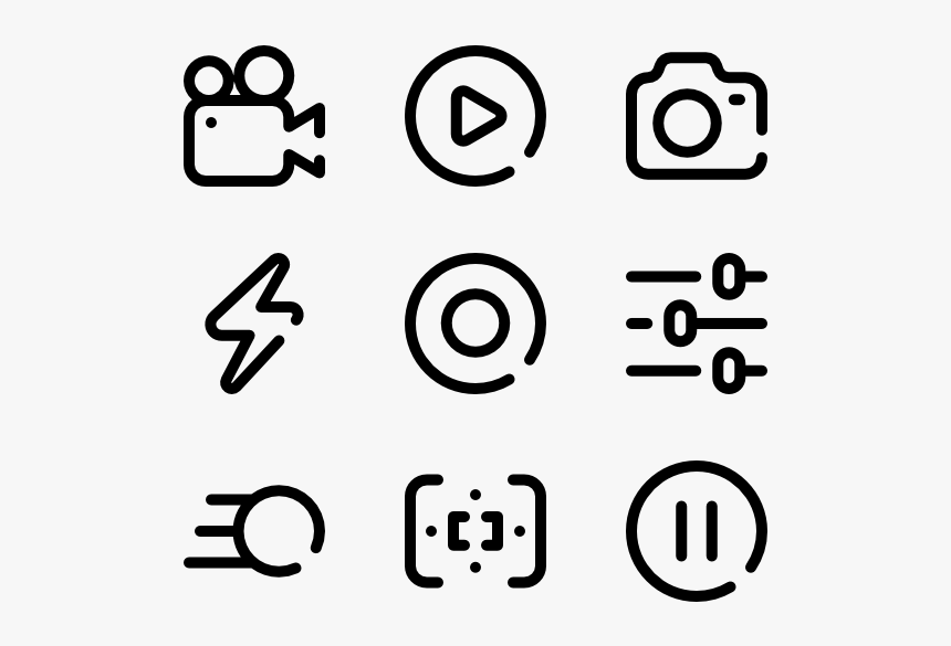 Camera Interface - Business Presentation Icons, HD Png Download