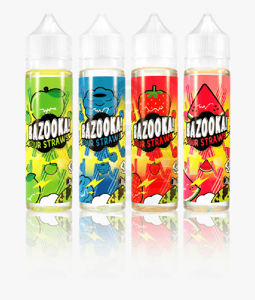 Bazooka Sour Straws 6o Ml E Liquid Vape Juice Cheapest - Liquid Bazooka, HD Png Download