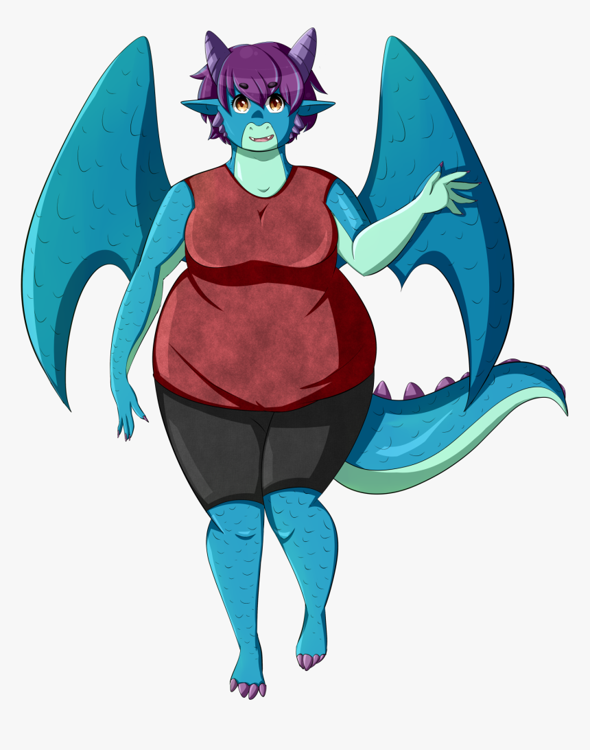 Cute Blue Dragon - Cartoon, HD Png Download