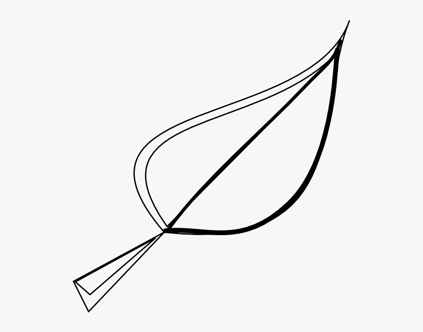 Leaf Clip Art Black And White Png, Transparent Png