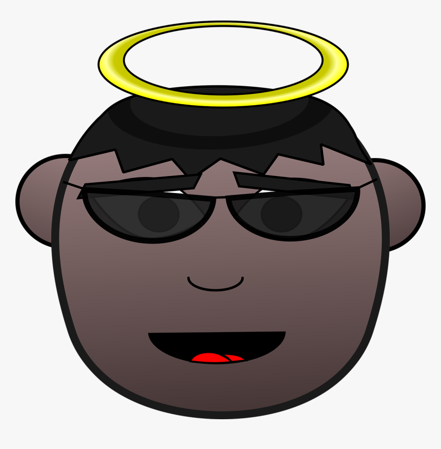 Angel, African American, Cool, Sunglasses, Clip Art - Angel Wearing Sunglasses, HD Png Download