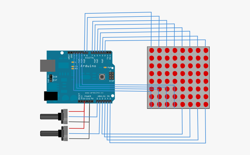 Led Matrix Arduino, HD Png Download , Transparent Png Image - PNGitem