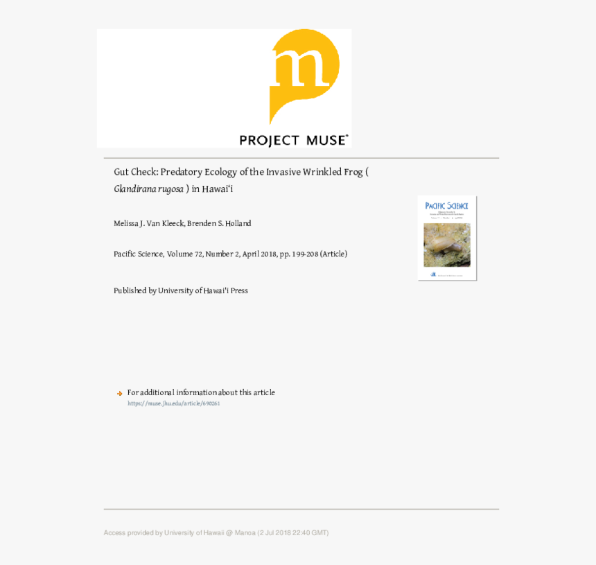 Project Muse, HD Png Download