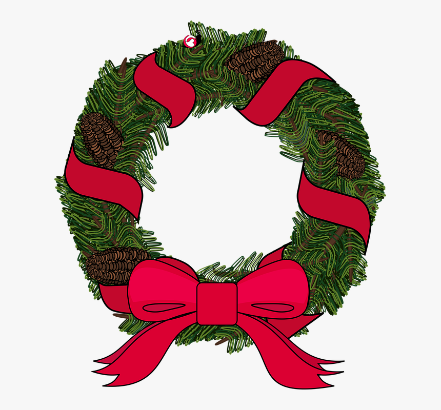 Graphic, Wreath, Christmas, Christmas Wreath - Wreath, HD Png Download