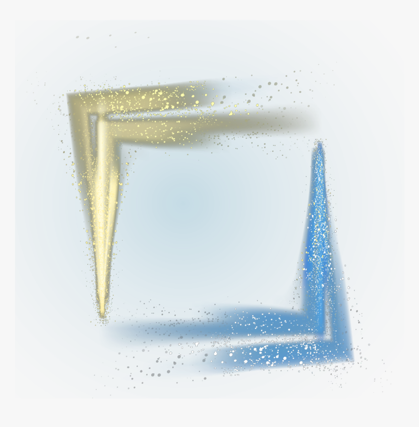Download Ftestickers Frame Glitter Sparkle Gold Blue Transparent 3d Hd Border Hd Png Download Transparent Png Image Pngitem