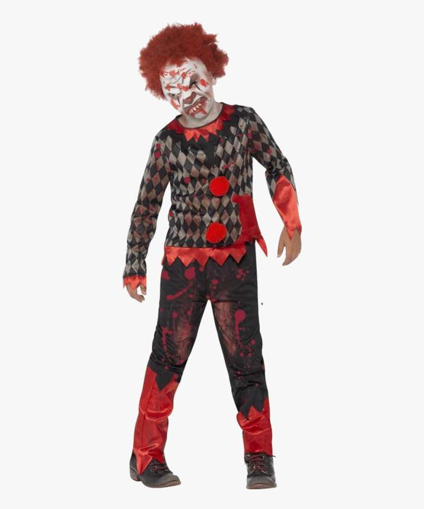Transparent Clown Wig Png - Boys Scary Clown Costumes, Png Download