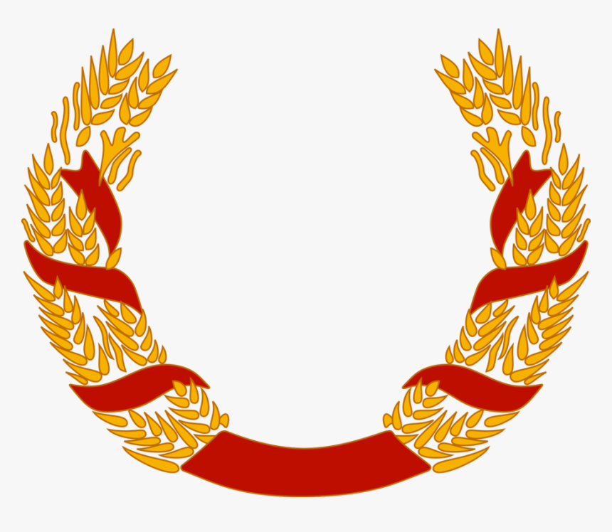 Food,line,wreath - Wheat Wreath Png Transparent, Png Download