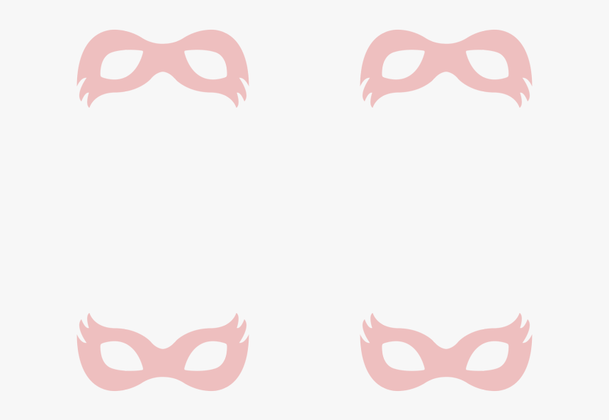 Girly Superhero Masks In Dusty Pink Wallpaper, HD Png Download