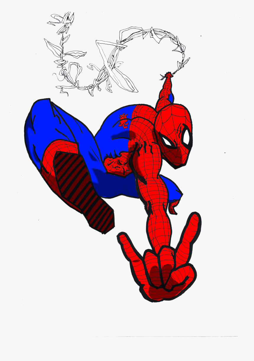 Spidrman - Cartoon, HD Png Download