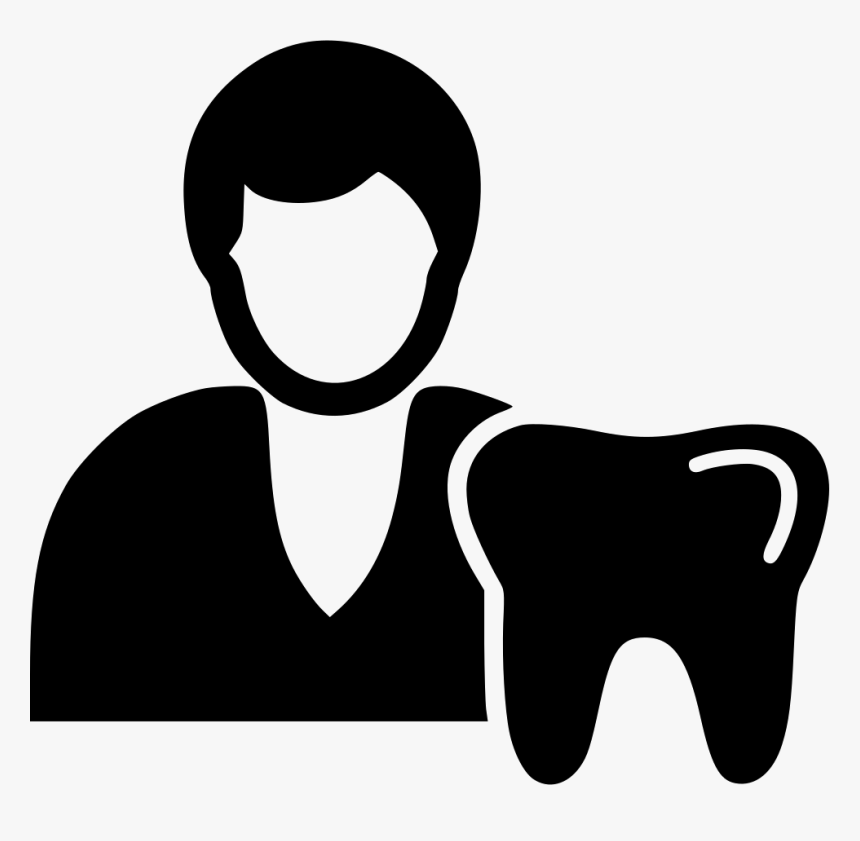 Transparent Chalkboard Clipart Black And White - Dentist Icon Png, Png Download