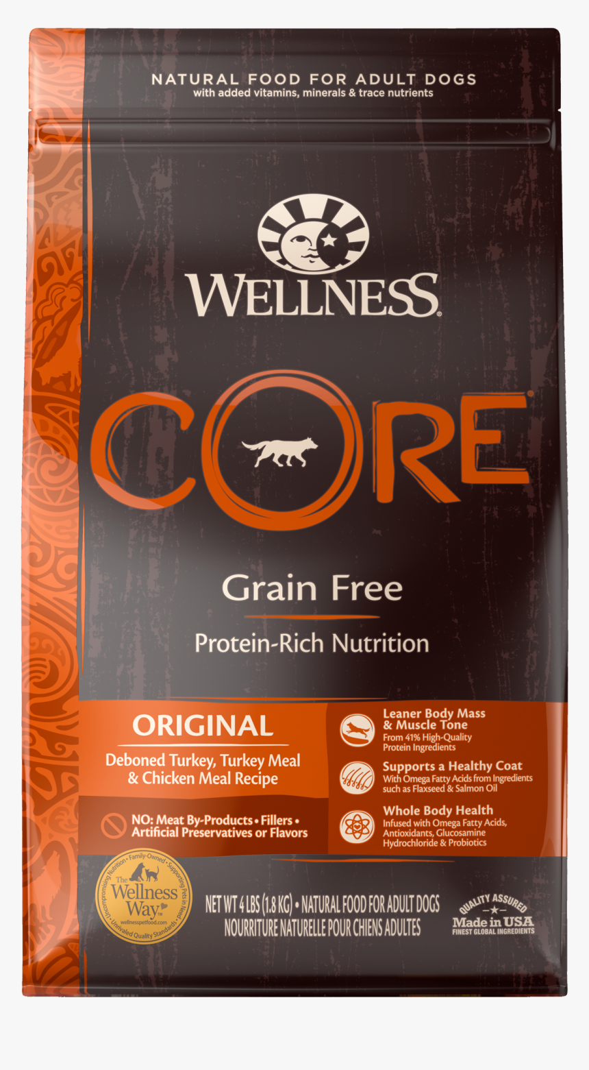 Core Dry Dog Original - Wellness Core Grain Free, HD Png Download