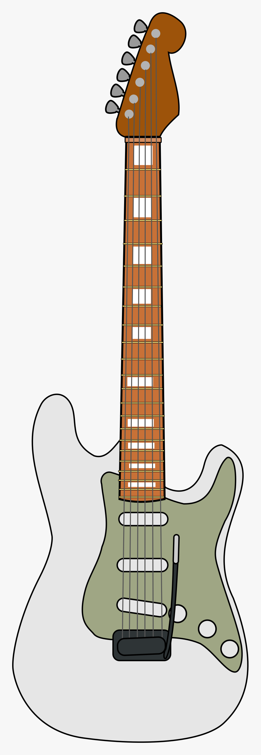 Fender Stratocaster Clipart, HD Png Download