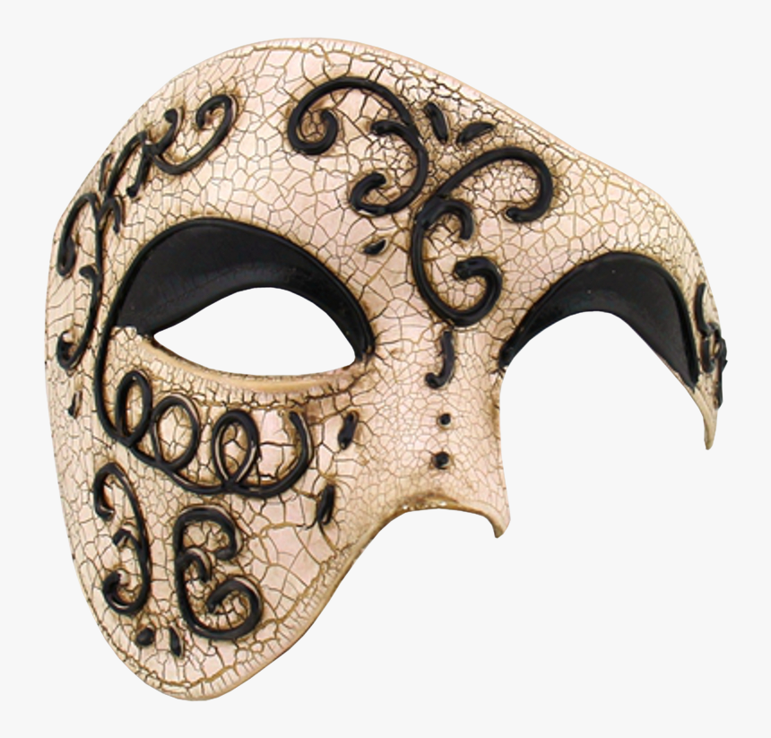 Vintage Series Phantom Of The Opera Half Face Masquerade - Female Phantom Of The Opera Mask, HD Png Download