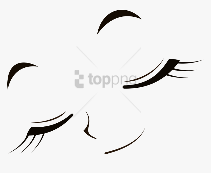 Free Png Closed Eyes Png Image With Transparent Background - Transparent Anime Eyes Png, Png Download
