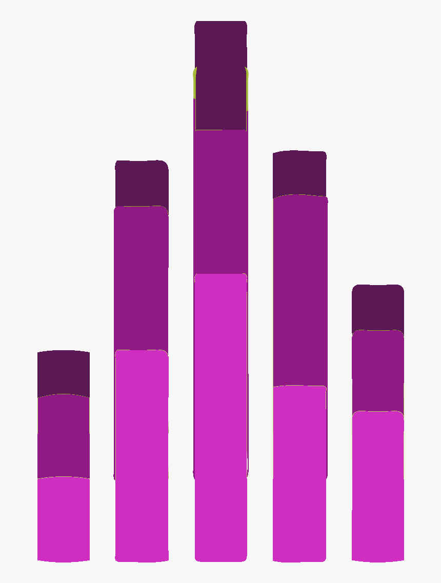 Magenta Bar Graph Icon - Plastic, HD Png Download