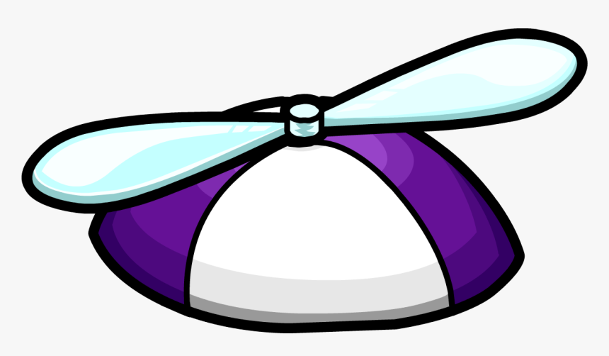 Official Club Penguin Online Wiki - Club Penguin Purple Propeller Hat, HD Png Download
