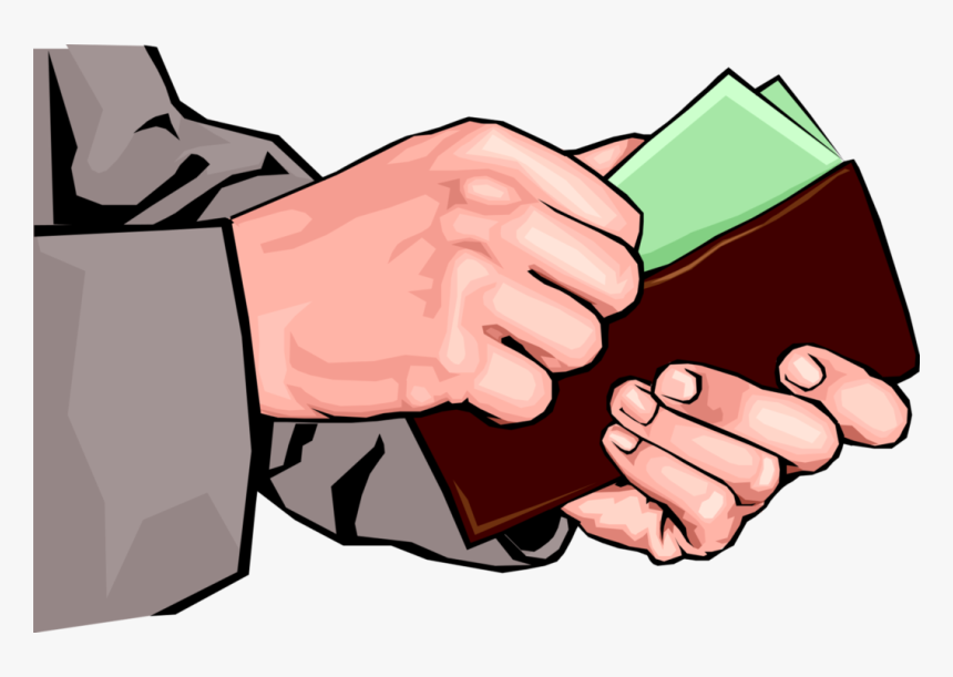 Wallet Transparent Money Vector - Putting Money In Wallet, HD Png Download