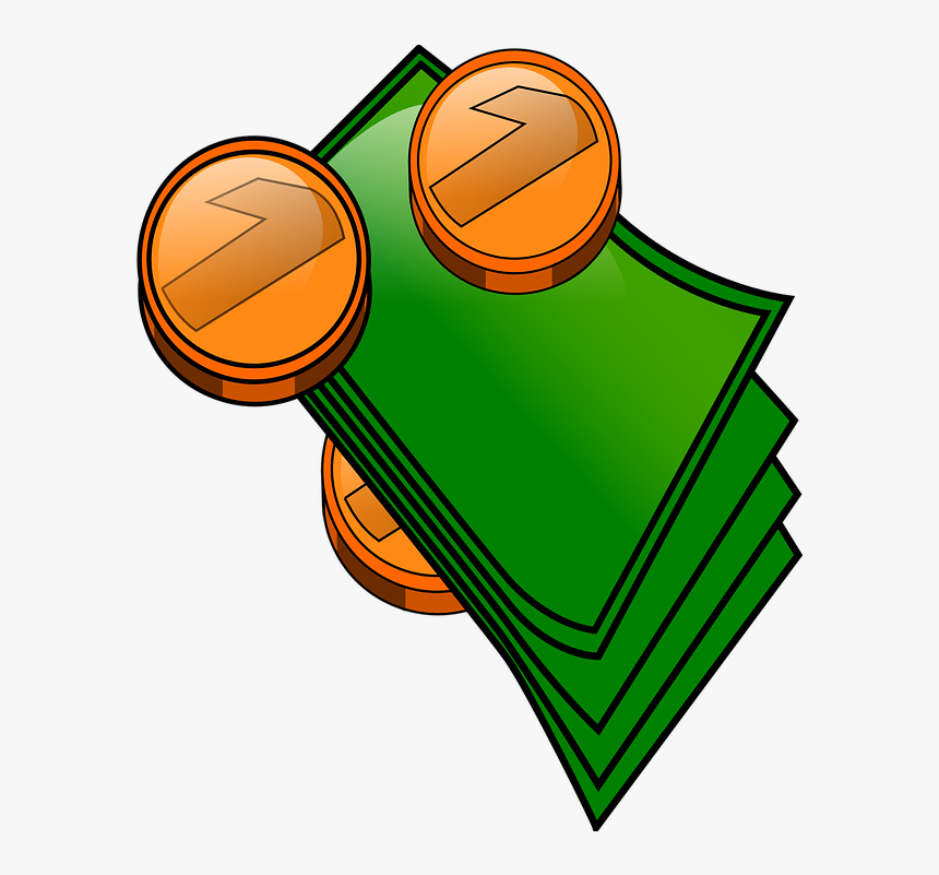 Bills And Coins Clipart, HD Png Download