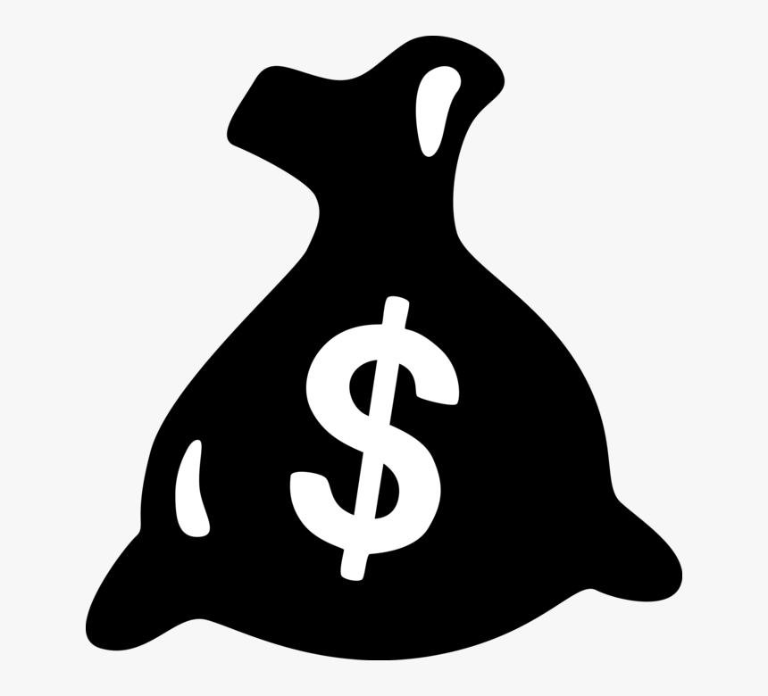Vector Illustration Of Money Bag, Moneybag, Or Sack, HD Png Download