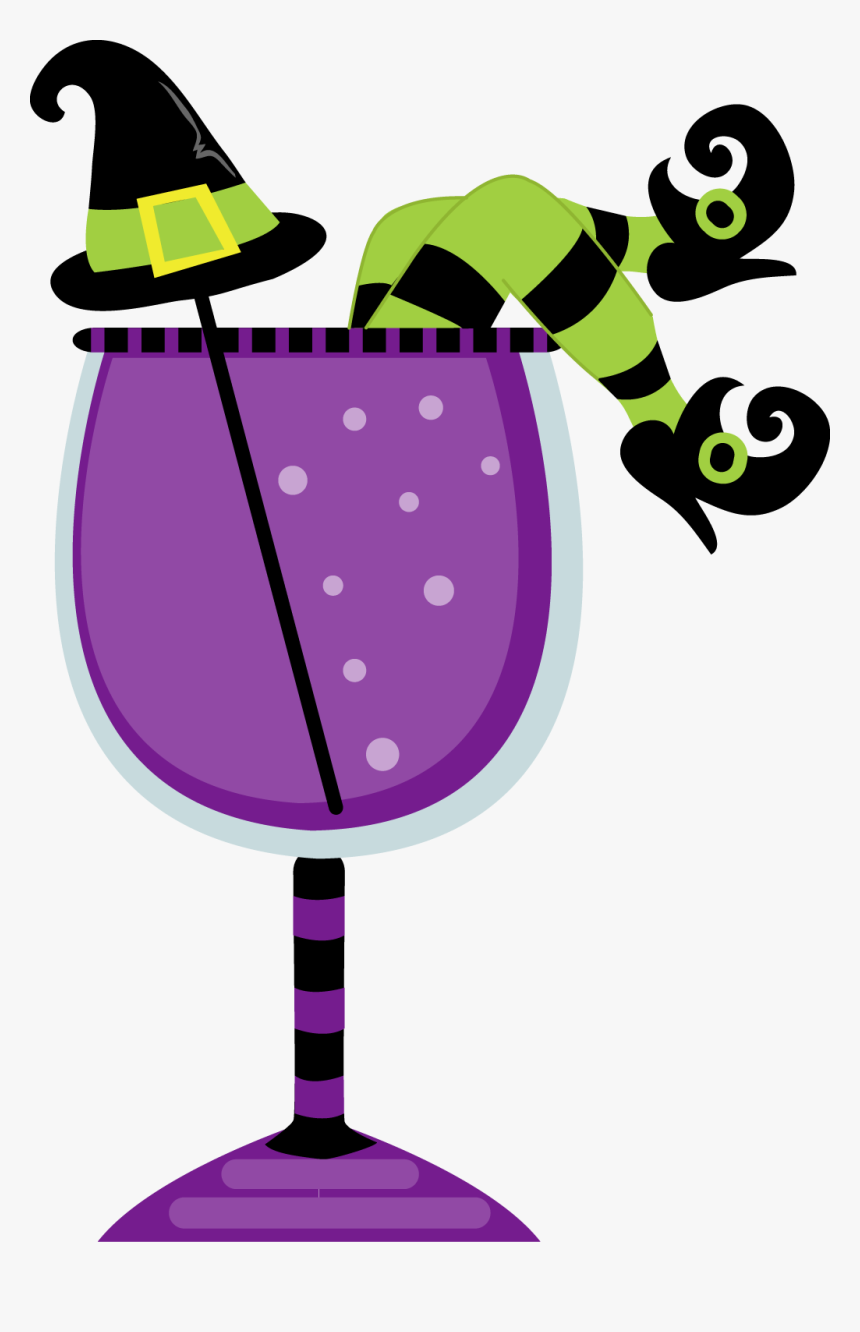 Adult Halloween Party Invitations - Halloween Wine Glass Clip Art, HD Png Download
