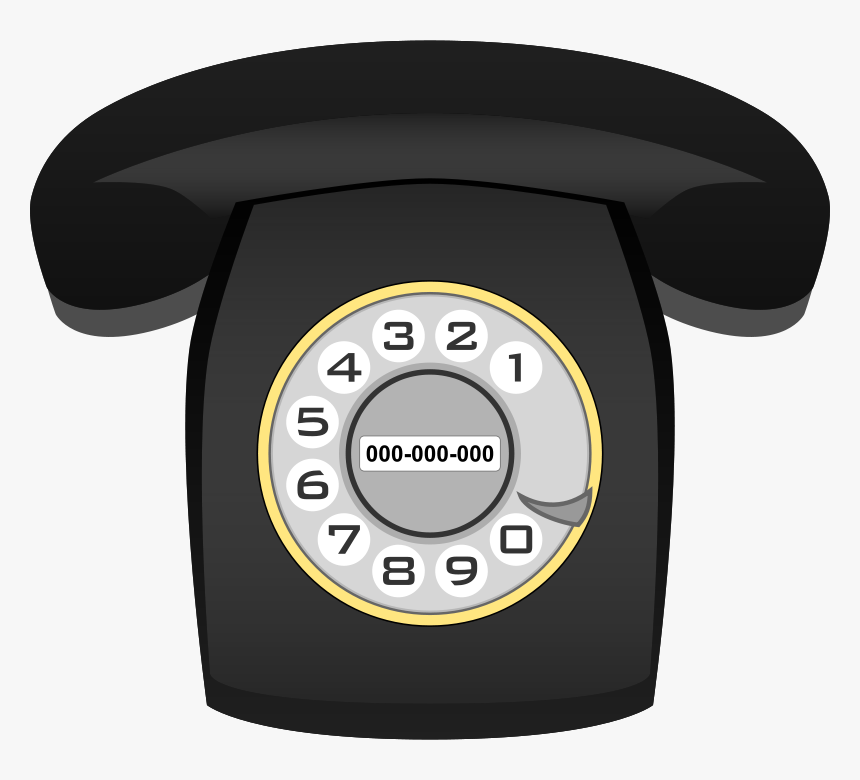 Teléfono Heraldo Negro - Phone Rotary Png, Transparent Png