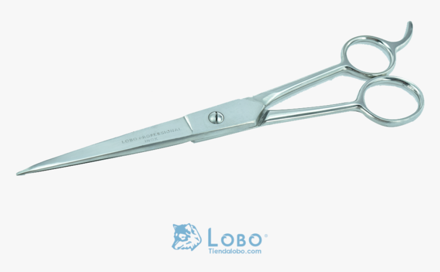 Tijera Peluquero Con Descanso Acero Inoxidable Plata - Tijeras Lobo Para Peluquero, HD Png Download