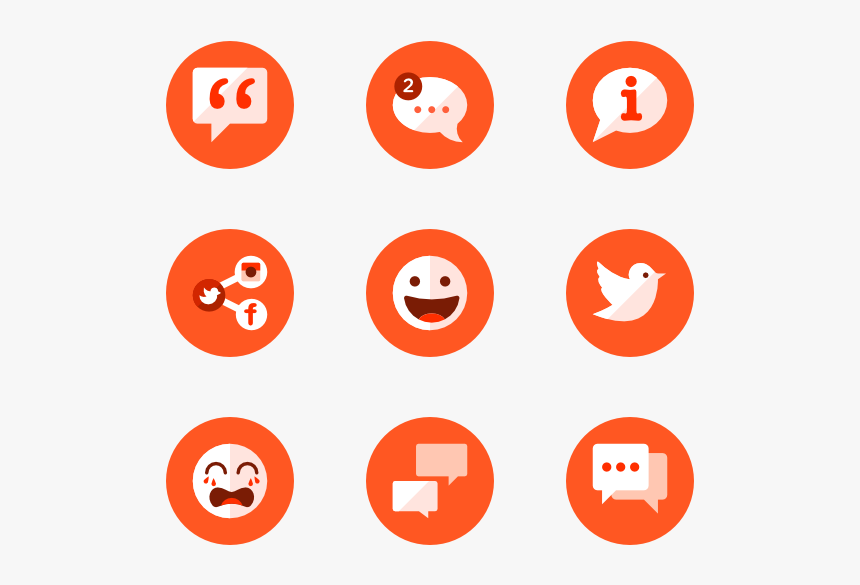 Essential Set - Circle Icon Collection Png, Transparent Png