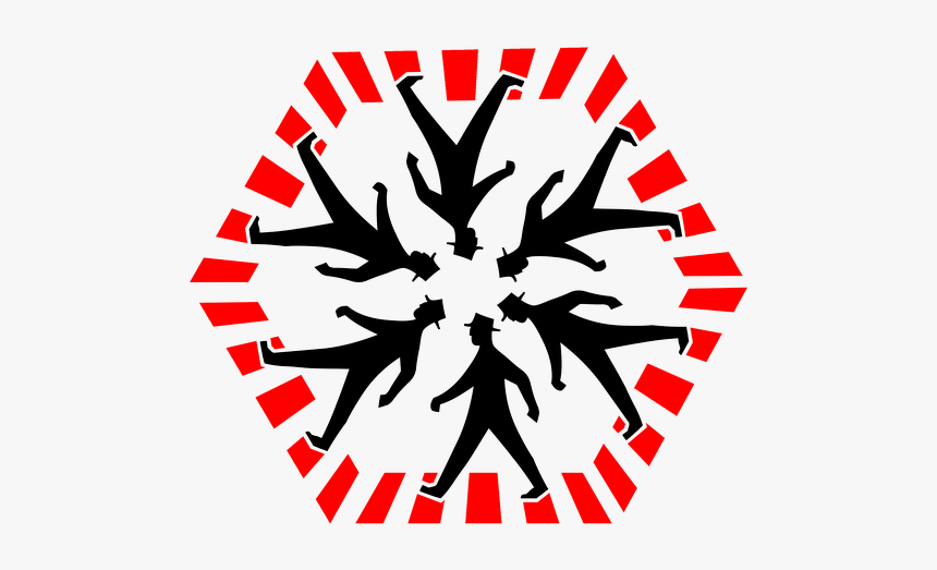 Human, Man, Road Sign, Crosswalk, Silhouettes, Round - Zebra Crossing, HD Png Download