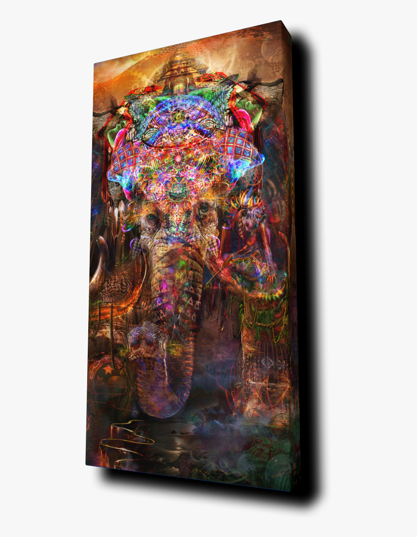 Psychedelic Elephant, HD Png Download
