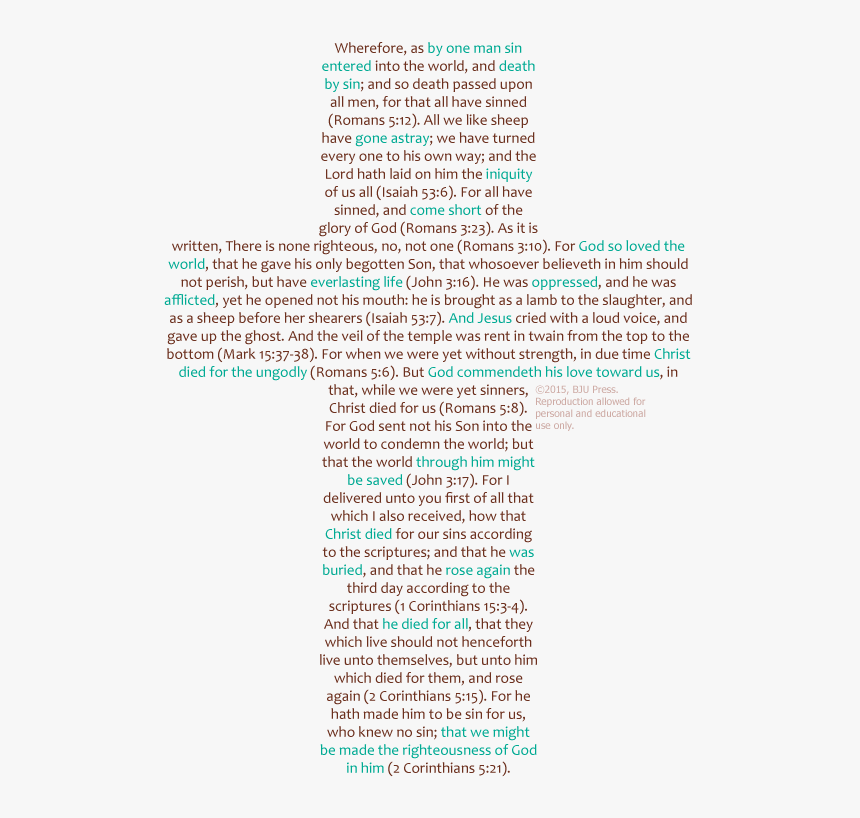 Text From Romans - Easter Word Art Cross, HD Png Download