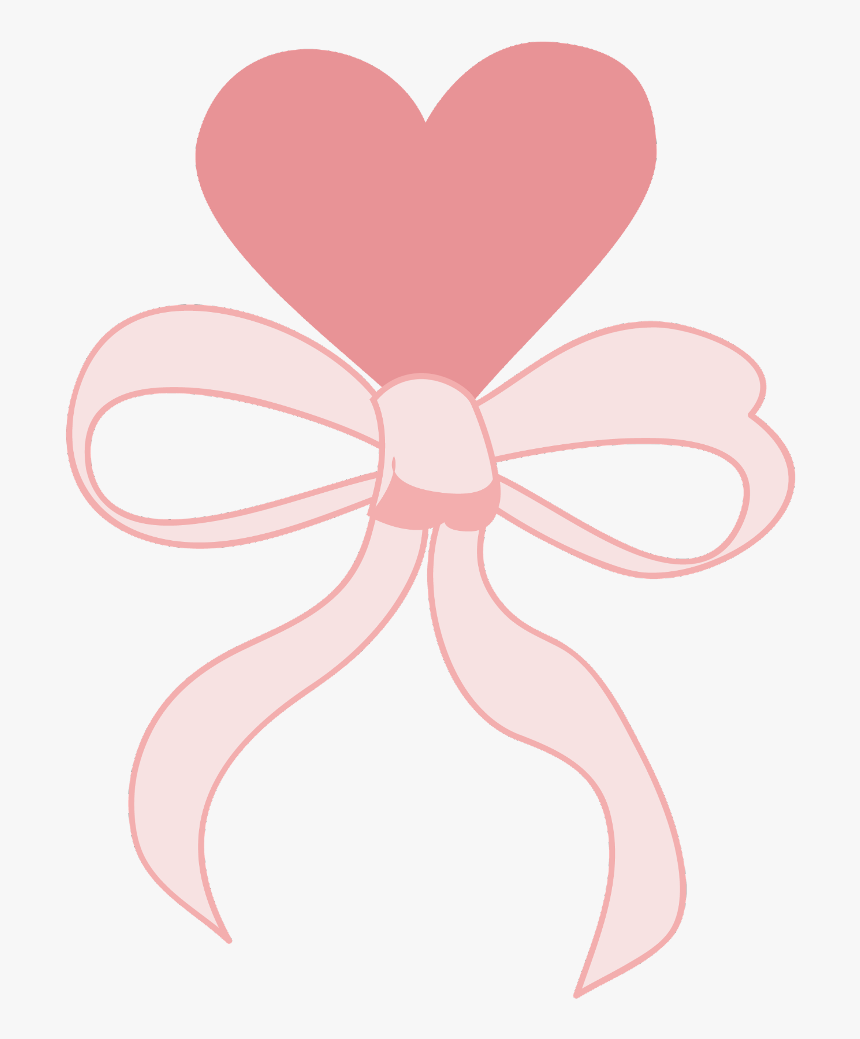 #corazon #lazo #heart #detalle #cute #kawaii #tumblr - Heart, HD Png Download