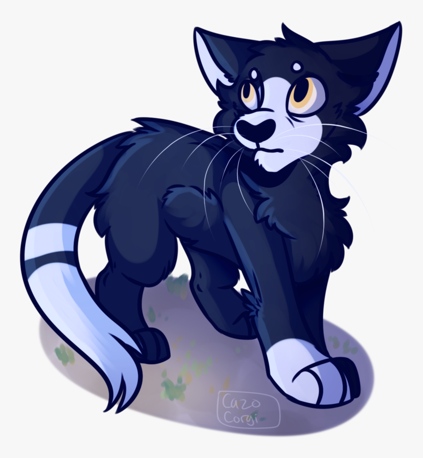 Corgi Clipart Drawn - Cat And Corgi Fan Art, HD Png Download