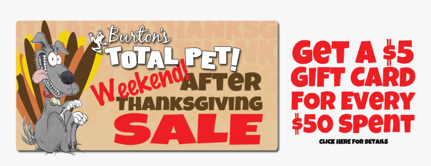 Total Pet After Thanksgiving Sale - Poster, HD Png Download