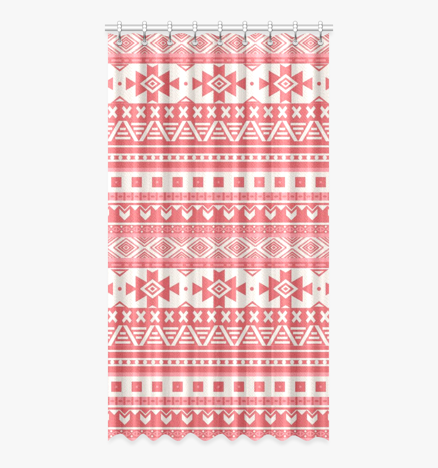 Fancy Tribal Border Pattern 08 Red Window Curtain - Beach Towel, HD Png Download