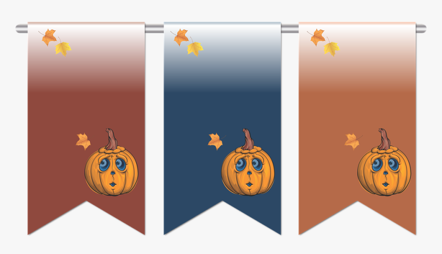 Flag, Banner, Copy Space, Blank, Maple Leaf - Jack-o'-lantern, HD Png Download