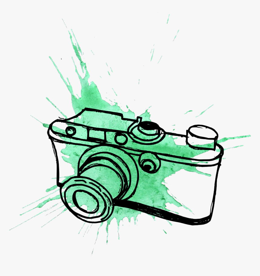 Ftestickers Camera Watercolor Stain Splash Paint Painti - Stickers Camera Watercolor, HD Png Download