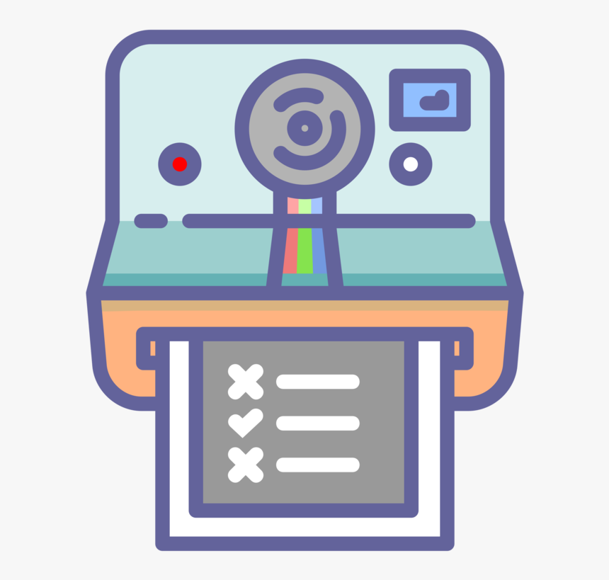 Area,purple,text - Clipart Of Polaroid Camera Transparent, HD Png Download