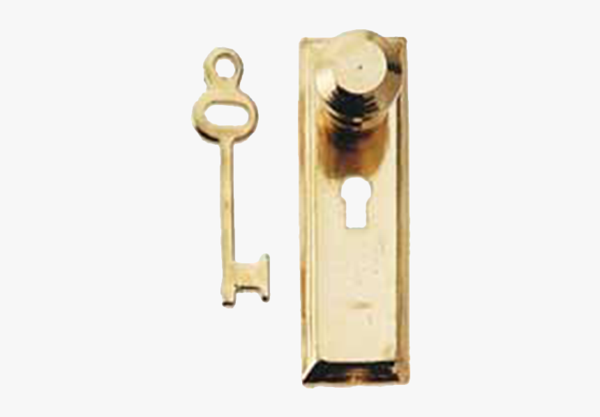 Dollhouse Door Knob & Key Plate With Key - Door Handle, HD Png Download