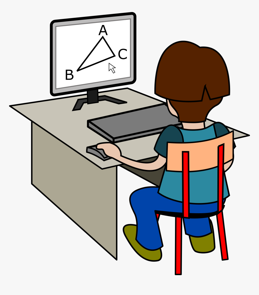 Clip Art Online Computer Png Clip Arts Page 4 Download - Solve Sums On Computer, Transparent Png