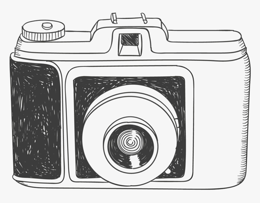 Camera Drawing Photography Clip Art - Hand Drawn Camera Png, Transparent Png