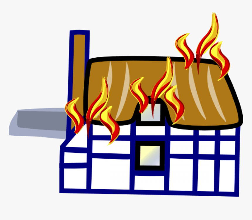 Free Png Download Burning House Png Images Background - Burning House Cartoon Png, Transparent Png