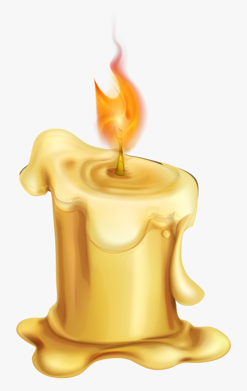Candle Cartoon Wax - Transparent Background Candle Clipart, HD Png Download