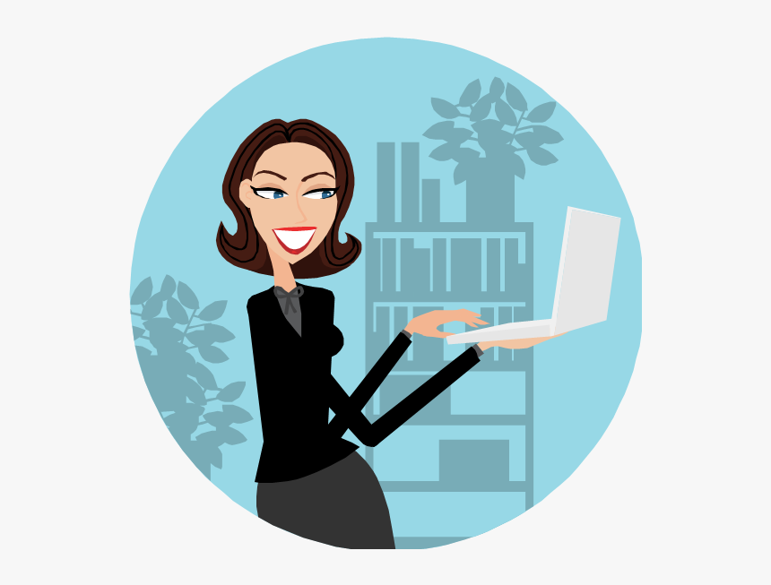 Women With Computer Cartoon , Png Download - Importance Of Digital Marketing Infographic, Transparent Png