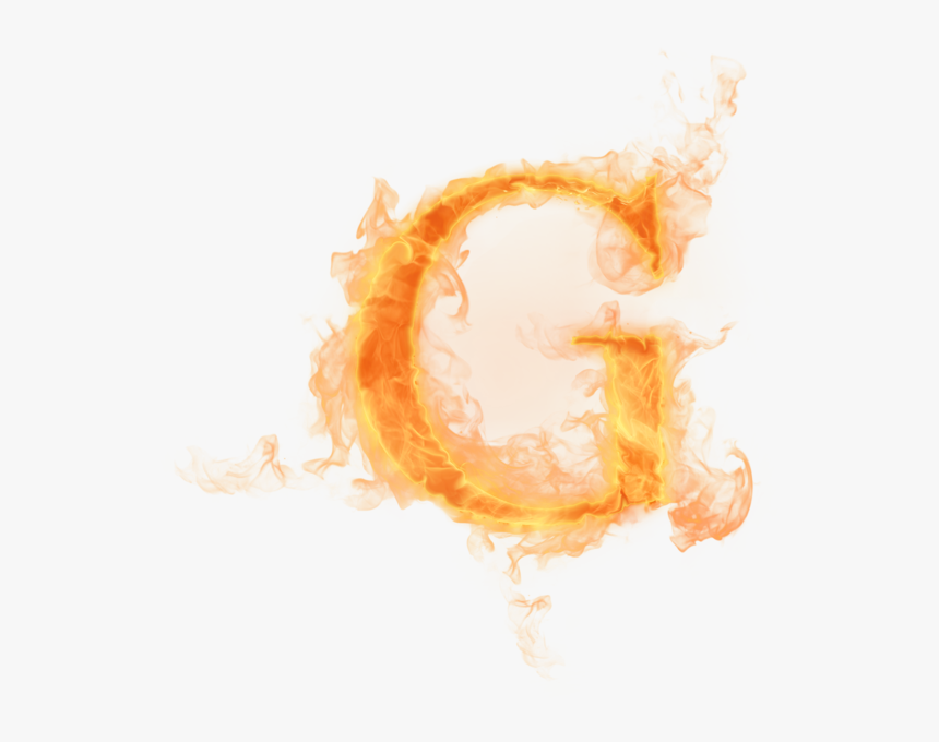 Burning Letter A Png - Burning Letter G, Transparent Png