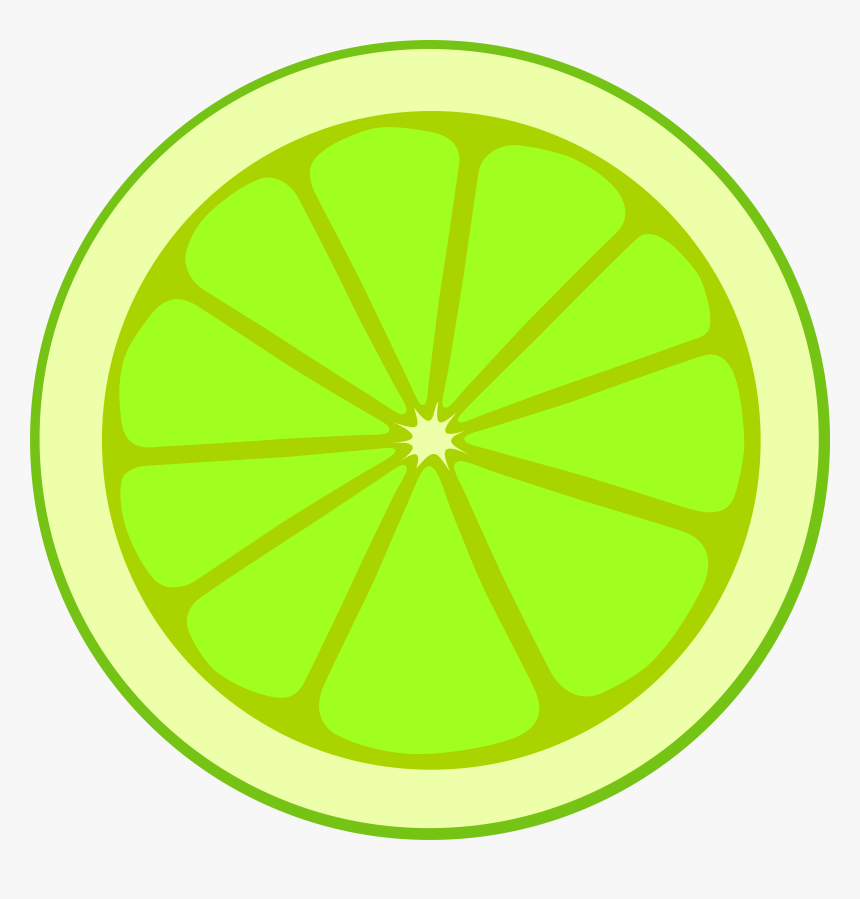 Simple Lime Section Clip Arts - Lime Cross Section Clipart, HD Png Download