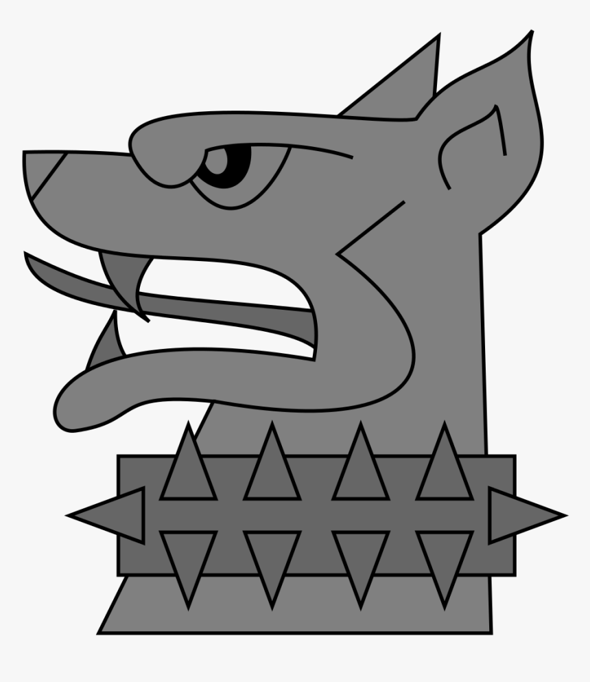 Transparent Dog Head Png - Dog Heraldry Png, Png Download