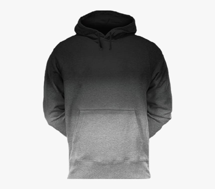 Fan Cloth Dip Dye Hoodie Black - Dip Dye Cloth Sweatshirt, HD Png Download