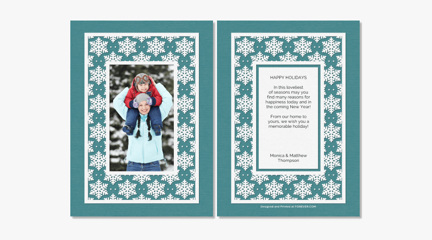 Bold Snowflake - Christmas Card, HD Png Download