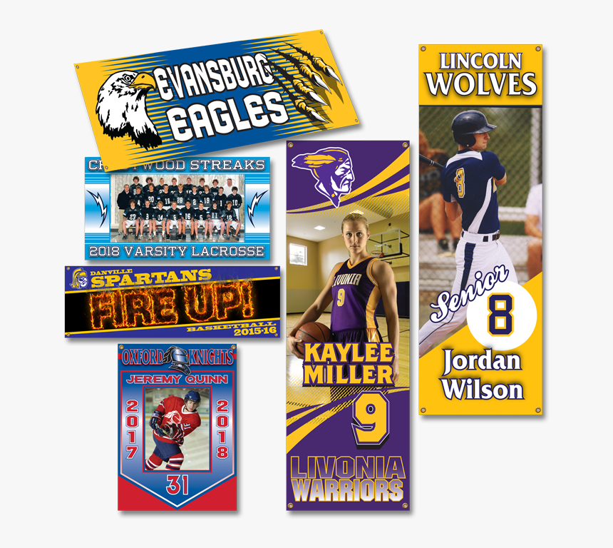 Football Vinyl Spirit Banner, HD Png Download